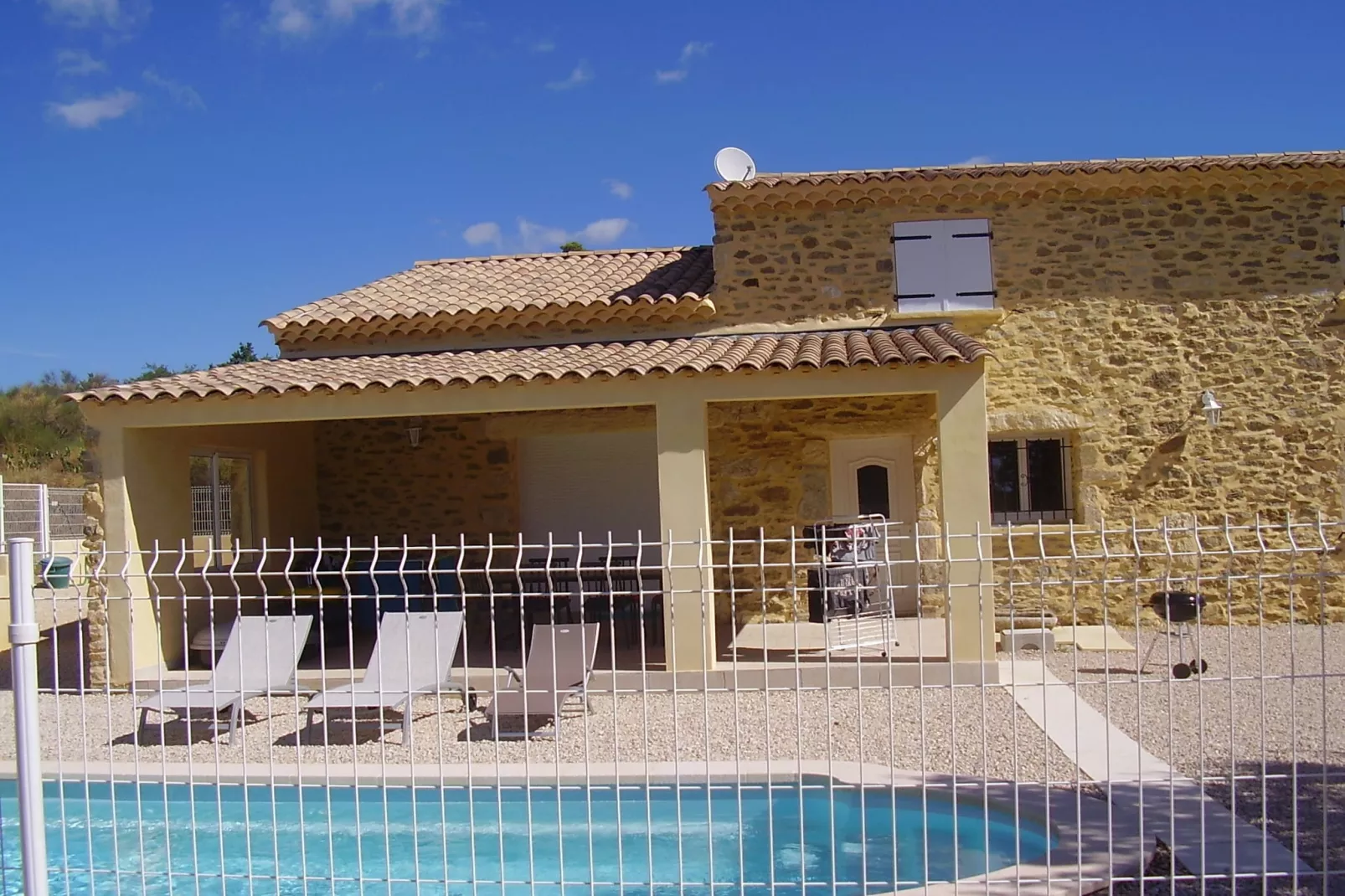 Le Mas-Exterior in summer