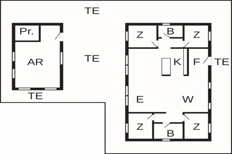 Maison de vacances pour 12 a Løkken-By Traum-Plan