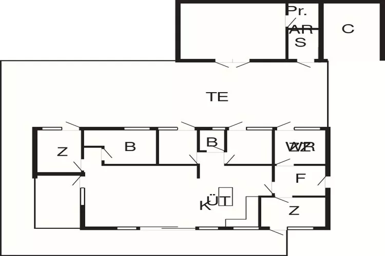 8 person holiday home in Jerup-By Traum-Floor plan
