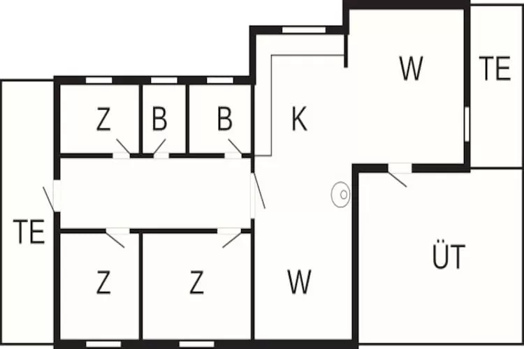 Maison de vacances pour 6 a Væggerløse-By Traum-Plan d'étage