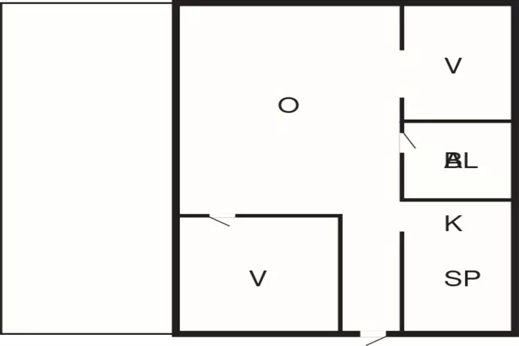 Stylish Holiday Apartment on Oland-Floor plan