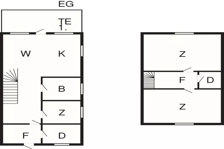Maison de vacances pour 6 a Brekstad-By Traum-Plan d'étage