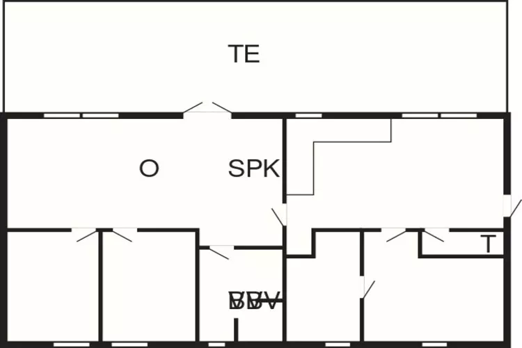 6 person holiday home in Stege-Floor plan