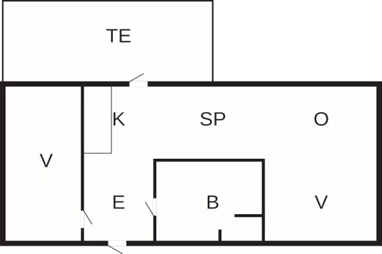 2-4 pers.Hus-Floor plan