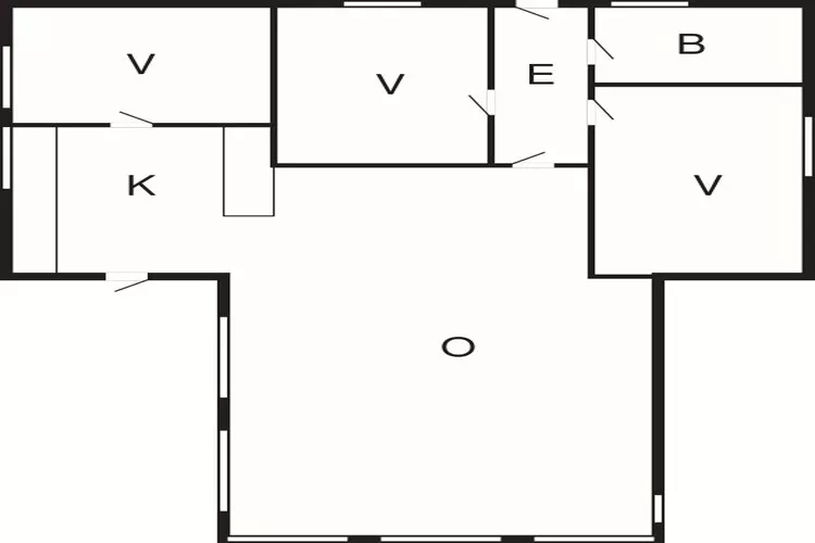 6 person holiday home in Rønde-By Traum-Floor plan