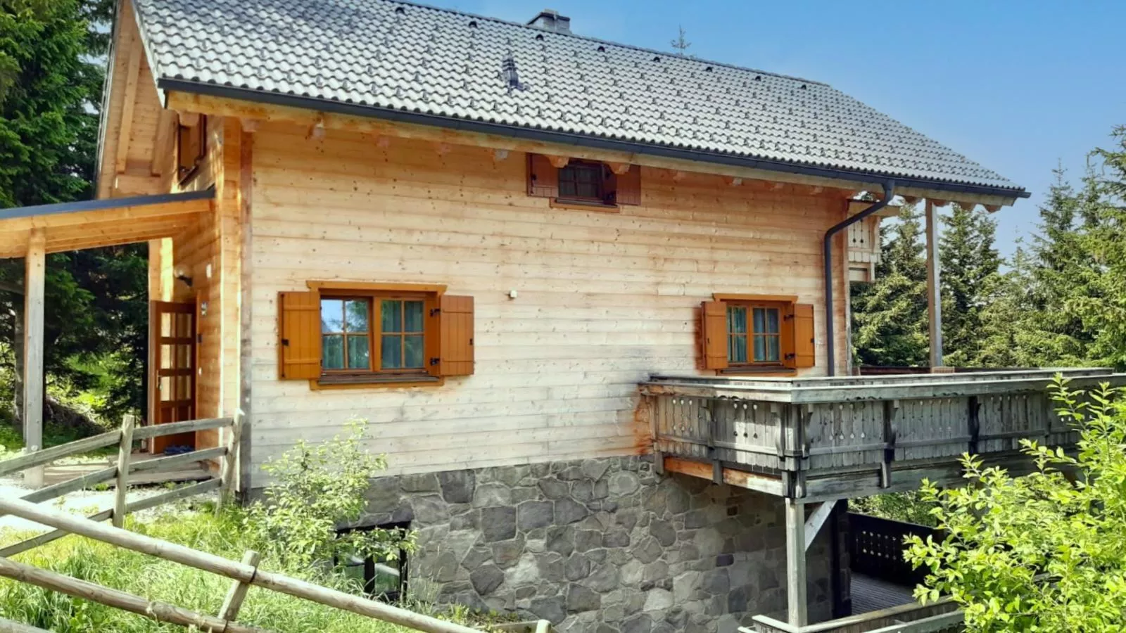 Chalet Bergoase-Exterior in summer