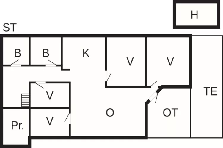 8 Personen Ferienhaus in Løkken-By Traum-Grundriss