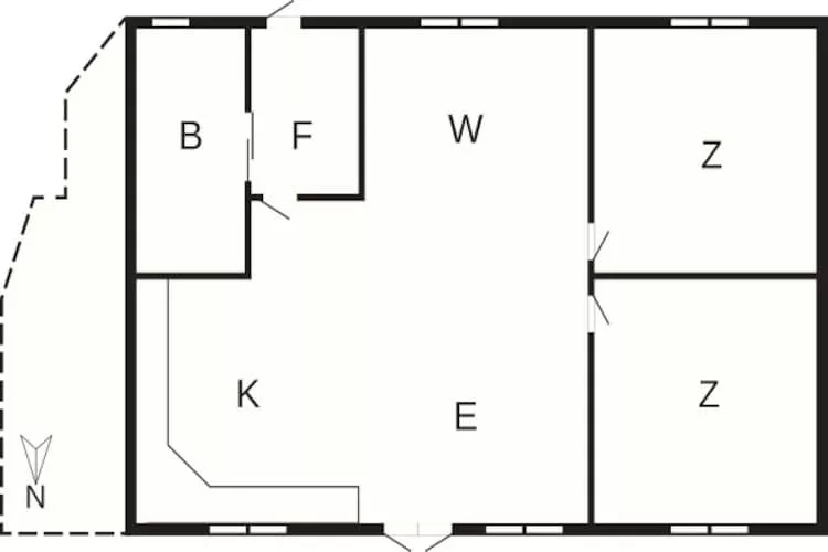 4 person holiday home in Ebeltoft-By Traum-Floor plan