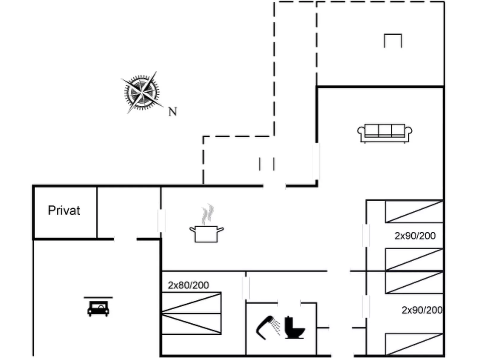 "Janin" - 210m from the sea-Inside