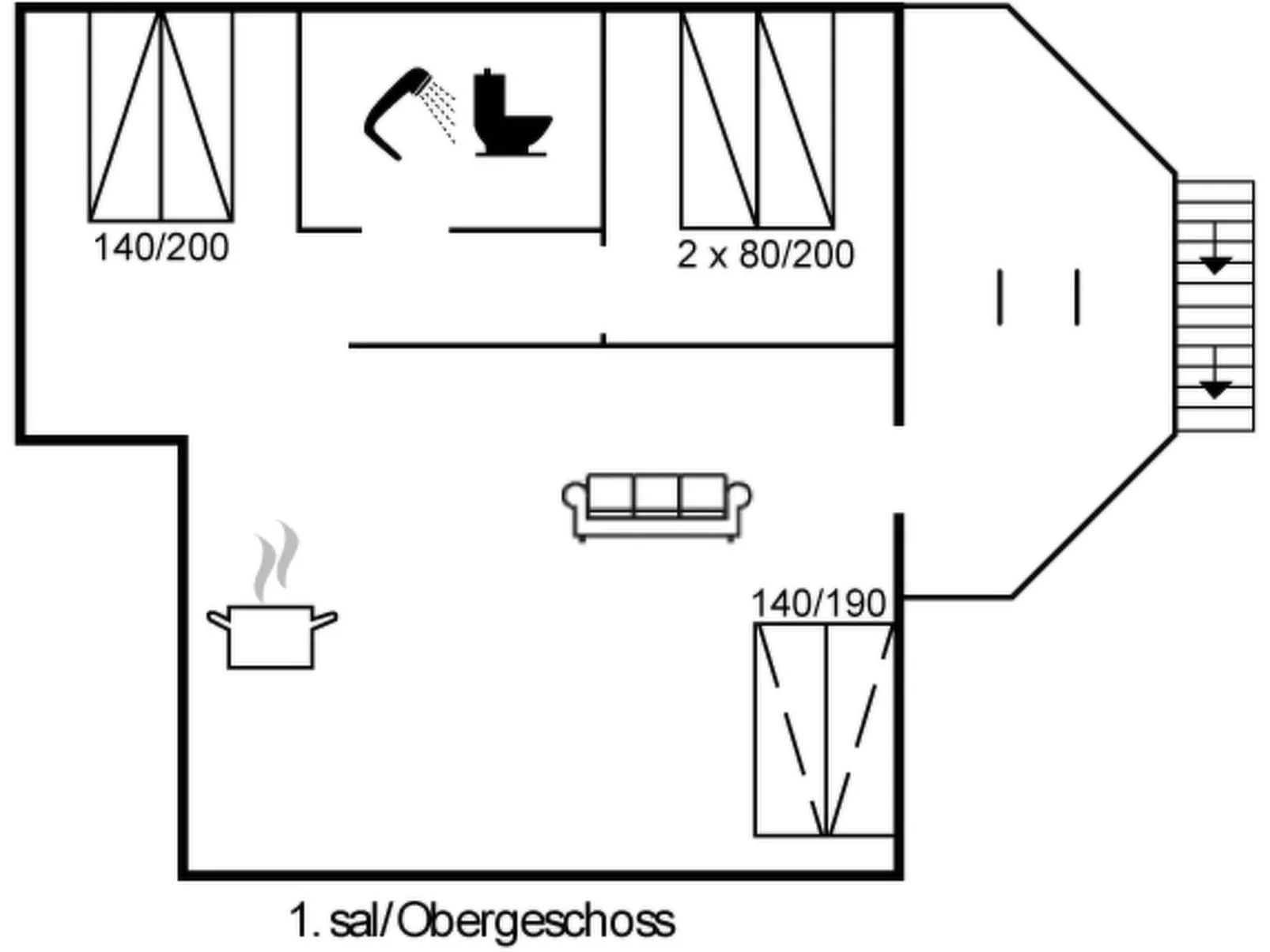 "Thorsten" - 500m from the sea-Inside