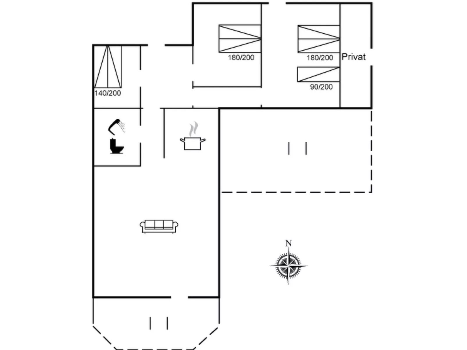 "Windelgard" - 1km from the sea-Inside