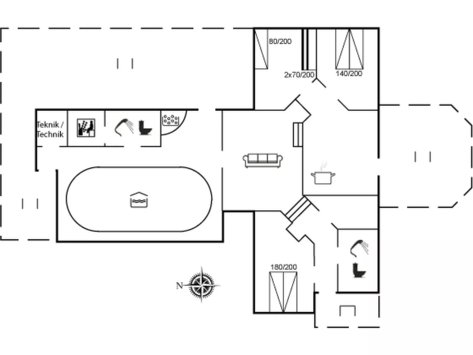 "Larisa" - 250m from the sea-Inside