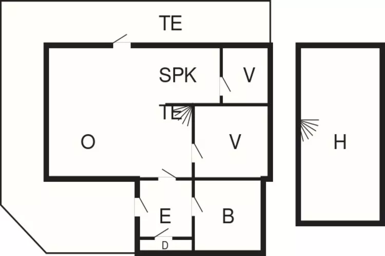 Maison de vacances pour 6 a Passebekk-By Traum-Plan