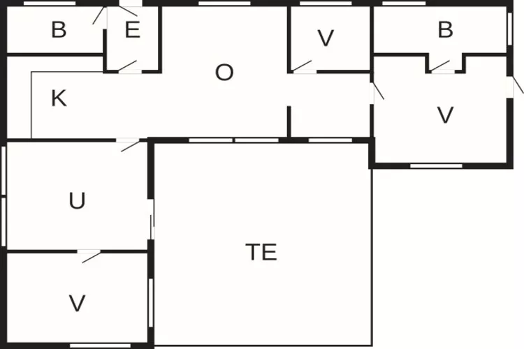 6 person holiday home in Thisted-Floor plan