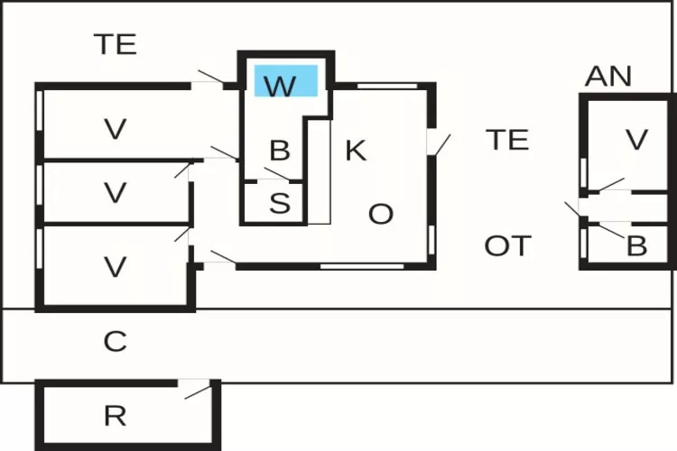 Helles Ferienhaus mit Spa -- By Traum Ferienwohnungen-Grundriss