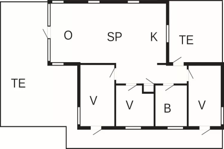 6 Personen Ferienhaus in Vestervig-By Traum-Grundriss