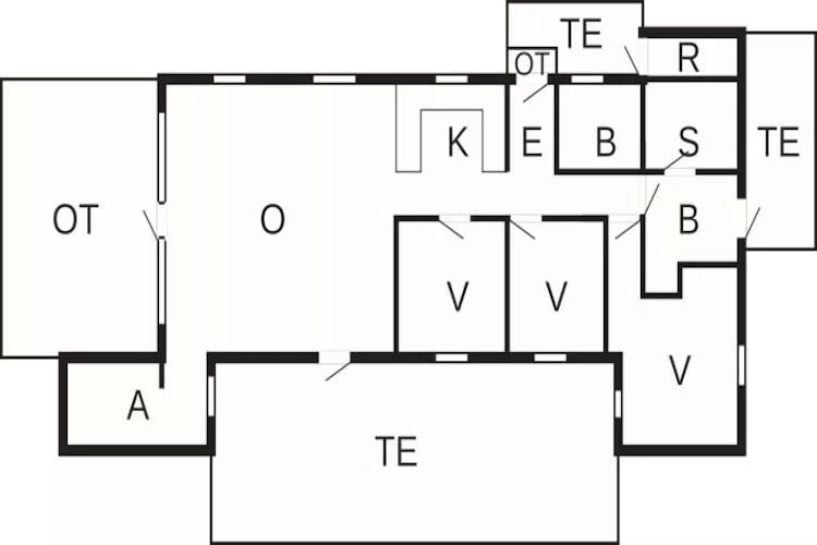 8 Personen Ferienhaus in Harboøre-By Traum-Grundriss