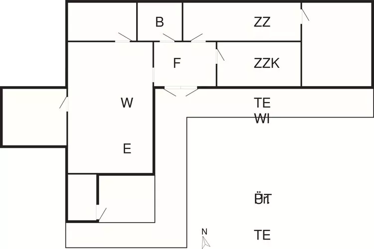 6 person holiday home in Thyholm-By Traum-Floor plan