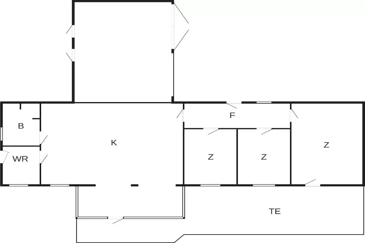6 person holiday home in Karrebæksminde-By Traum-Floor plan