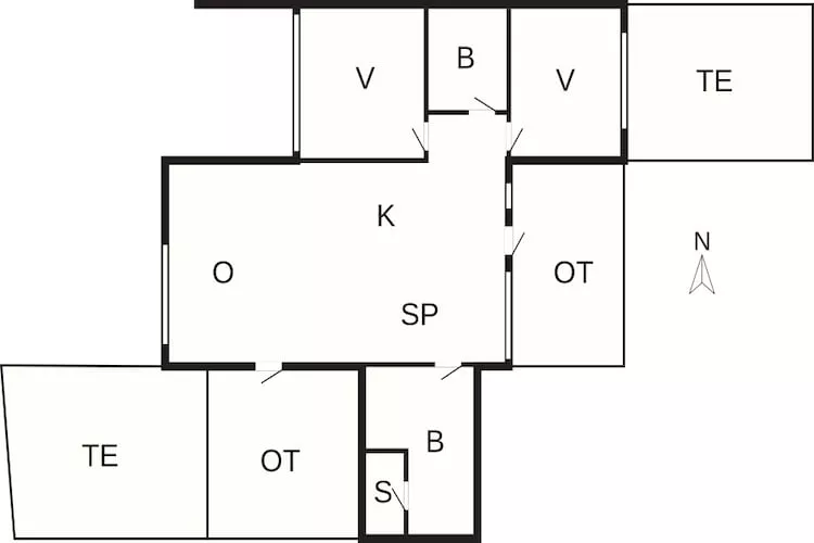 6 Personen Ferienhaus in Hadsund-By Traum-Grundriss