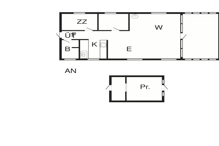 Maison de vacances pour 5 a Jægerspris-By Traum-Plan
