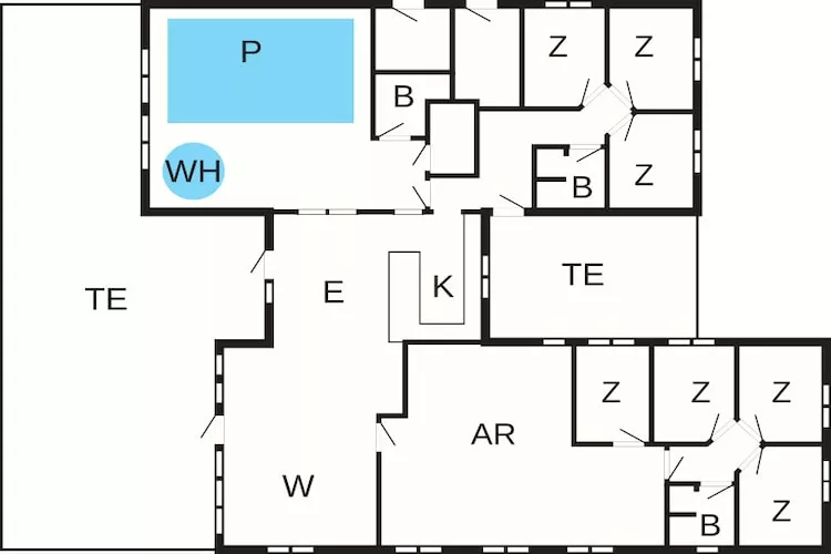 18 person holiday home in Bogense-Floor plan