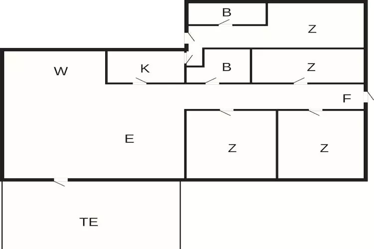 6 person holiday home in Dronningmølle-By Traum-Floor plan