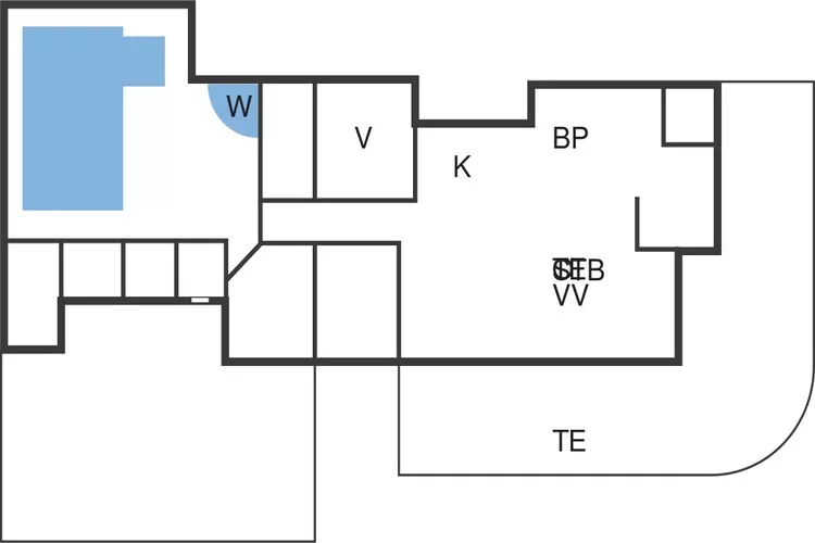 Maison de vacances pour 7 a Jerup-By Traum-Plan d'étage