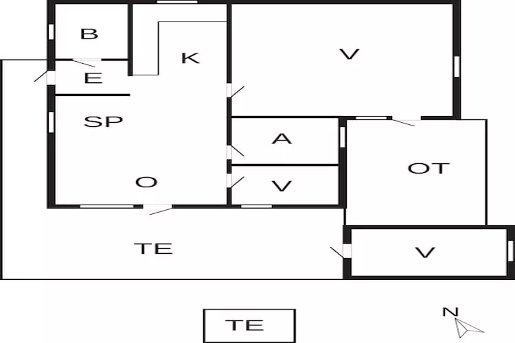 Maison de vacances pour 6 a Hemmet-By Traum-Plan
