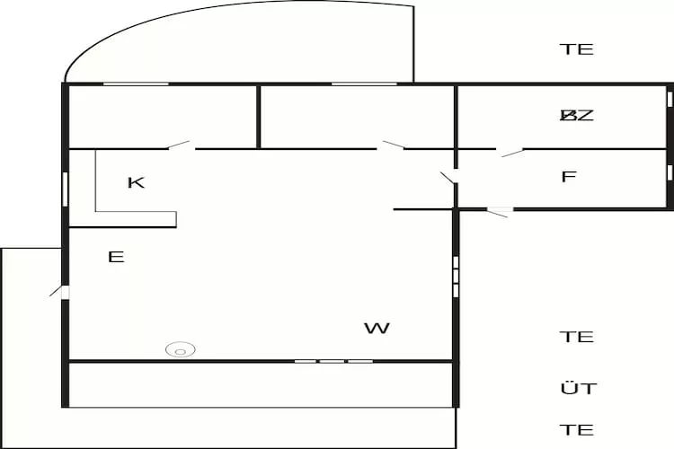 Maison de vacances pour 6 a Roslev-By Traum-Plan