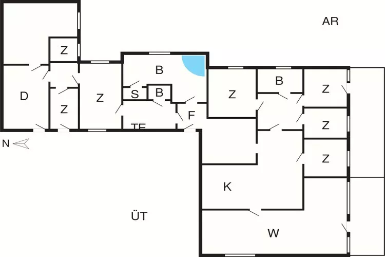 4 etoiles maison de vacances a Harboøre-By Traum-Plan d'étage