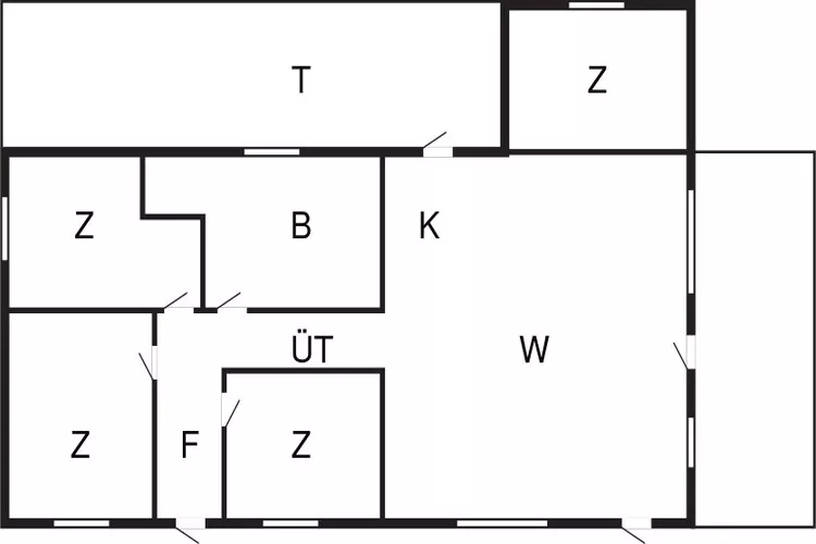 8 person holiday home in Fårvang-By Traum-Floor plan