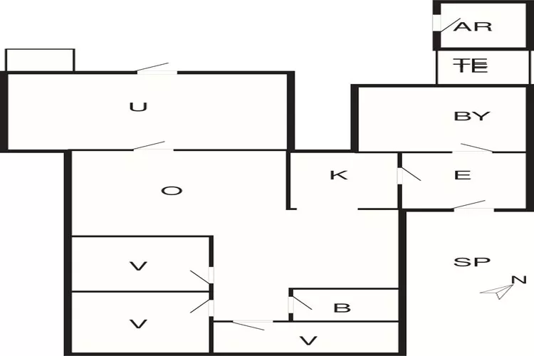 Maison de vacances pour 6 a Skals-By Traum-Plan