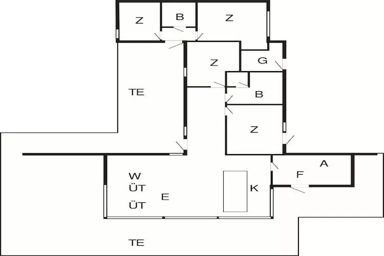 5 Sterne Ferienhaus in Læsø-By Traum-Grundriss