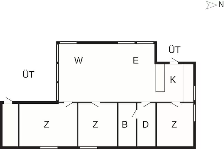 Seafront Holiday Home with Hot Tub-Floor plan