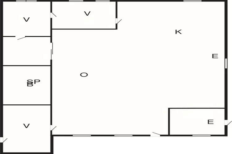 4 Sterne Ferienhaus in Blokhus-By Traum-Grundriss