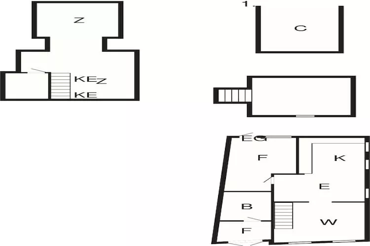 Maison de vacances pour 4 a Marstal-By Traum-Plan
