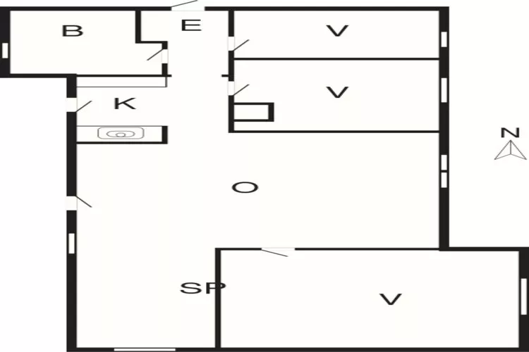 6 Personen Ferienhaus in Jerup-By Traum-Grundriss