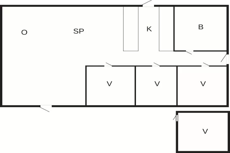 Maison de vacances pour 6 a Nykøbing Sj-By Traum-Plan d'étage