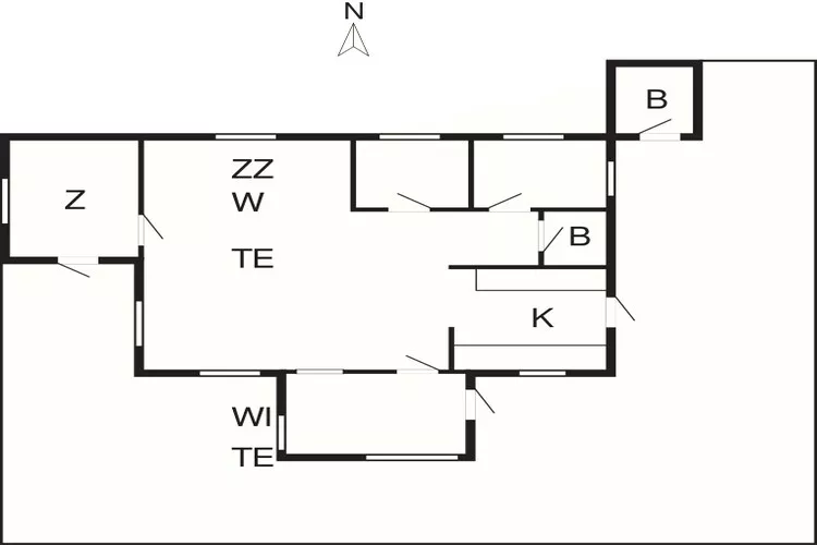 6 Personen Ferienhaus in Struer-By Traum-Grundriss