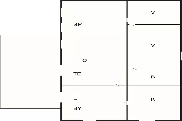 4 person holiday home in Hadsund-By Traum-Floor plan