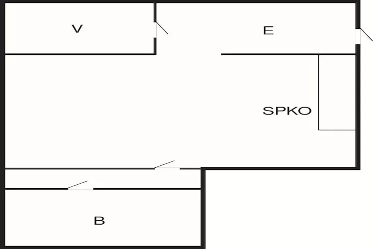 3 person holiday home in Flatraket-By Traum-Floor plan