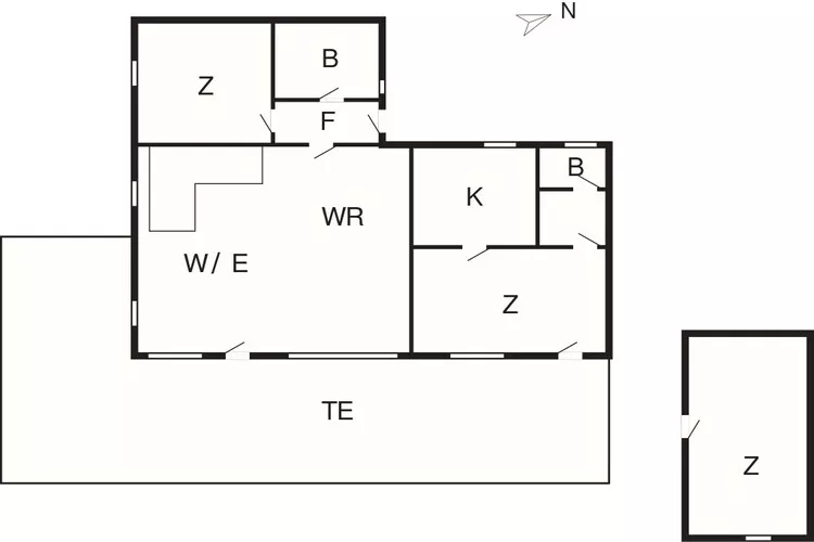 4 star holiday home in Præstø-By Traum-Floor plan