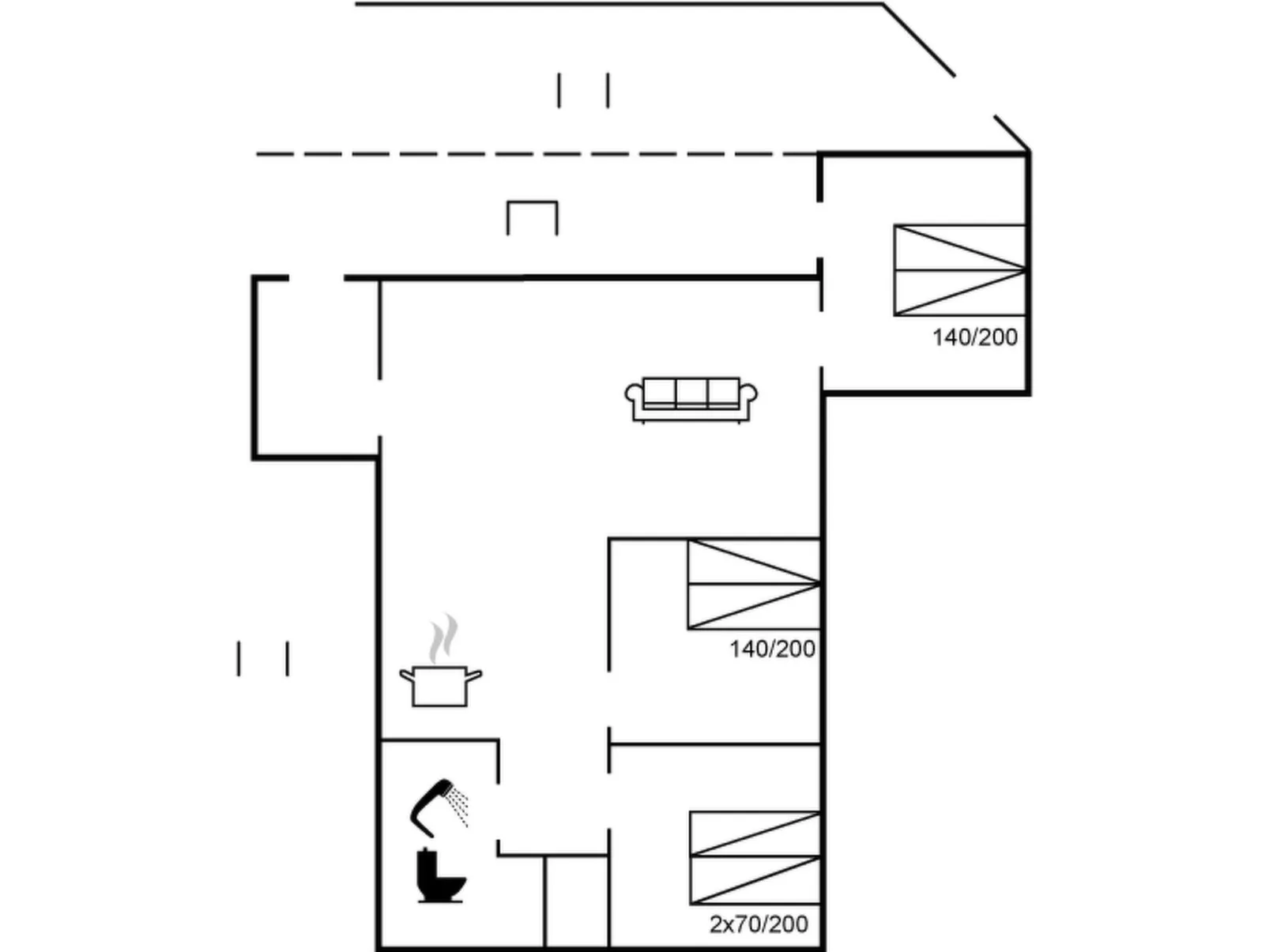 "Elske" - 1.1km from the sea-Dedans