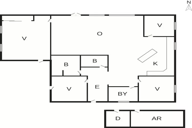 5 star holiday home in Vinderup-By Traum-Floor plan