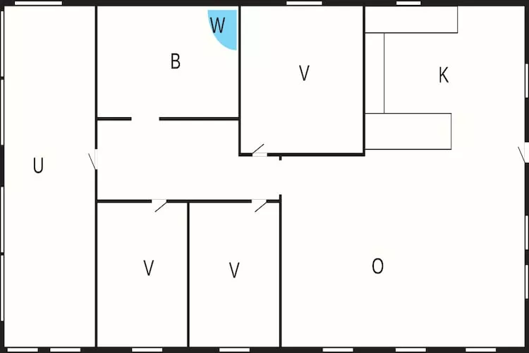 4 etoiles maison de vacances a Løkken-By Traum-Plan d'étage