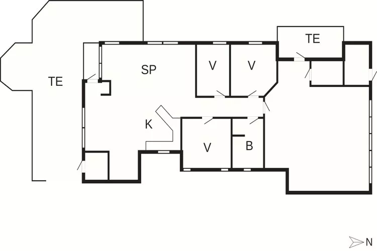 4 Sterne Ferienhaus in Ålbæk-By Traum-Grundriss