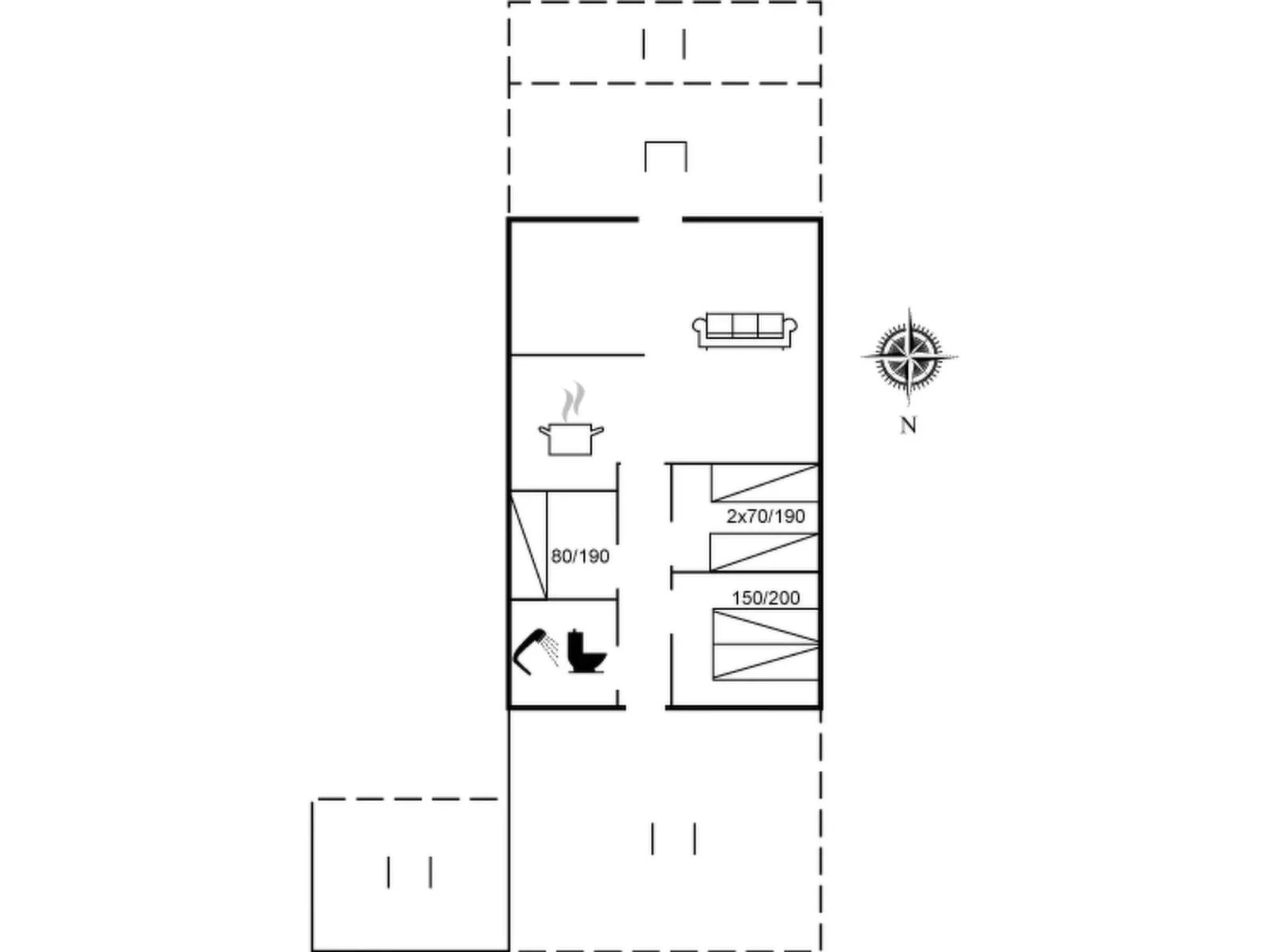 "Antonelle" - 1.7km from the sea-Inside