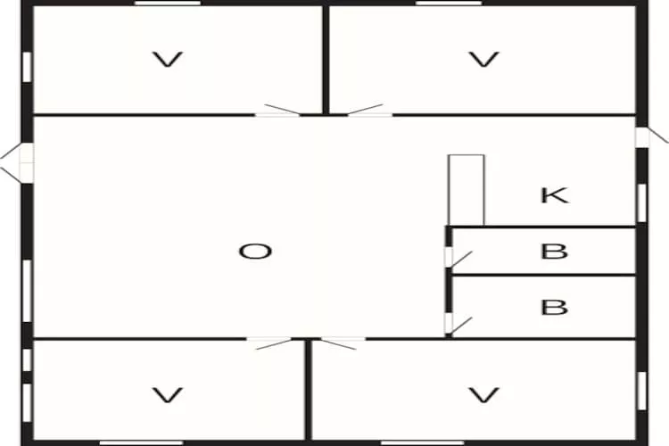 Maison de vacances pour 7 a Hornbæk-By Traum-Plan d'étage