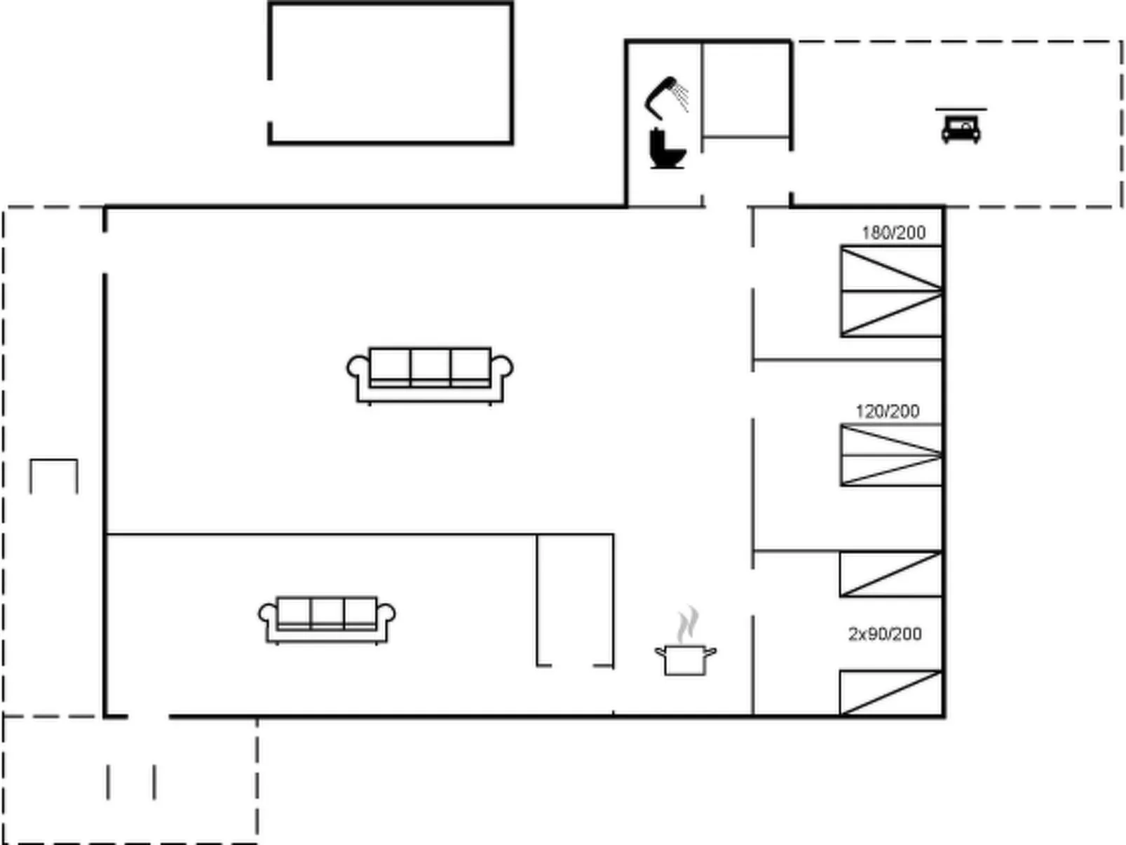 "Söffren" - 150m from the sea-Inside